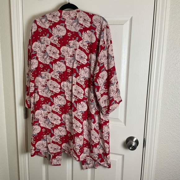 Knox Rose M/L woman’s Floral Kimono Cardigan - Picture 5 of 6
